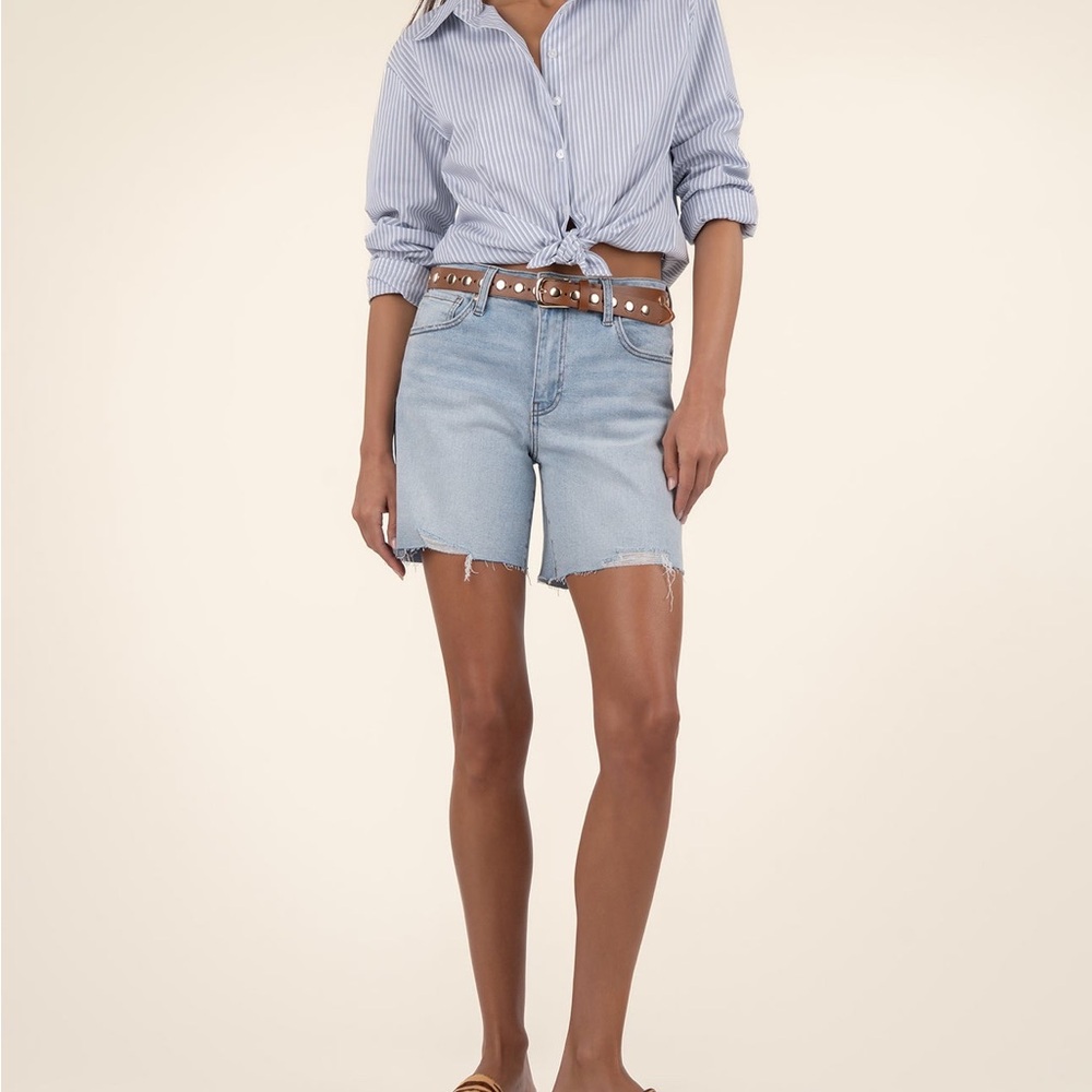 Kut From The Cloth Hailey High Rise Denim Shorts